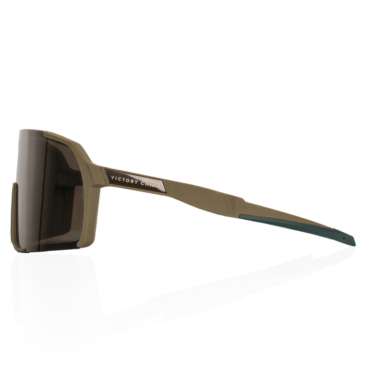 A.P.E. Optics Vega Evo Sunglasses (Matte Olive w/ Silver Lens)