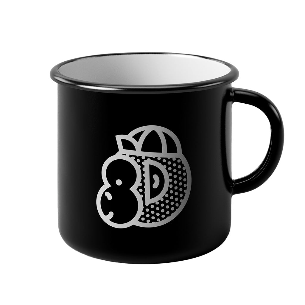 Victory Chimp Enamel Mug (Black)