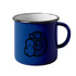 Victory Chimp Enamel Mug (Cobalt Blue)