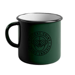 Victory Chimp Enamel Mug (Forest Green)