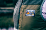 Out There Recycled Sherpa Fleece Gilet (Forest/Pistachio)
