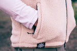 Out There Recycled Sherpa Fleece Gilet (Navy/Sand)