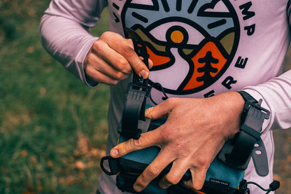 Out There Bar Bag (Teal &amp; Ochre)