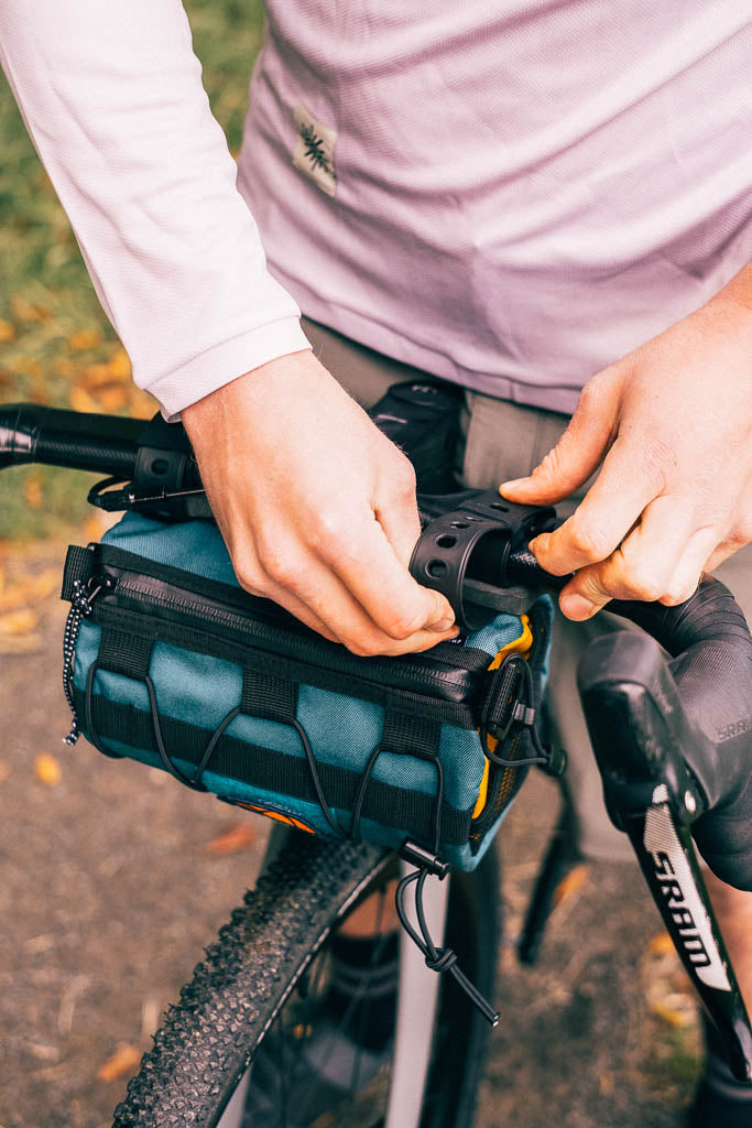 Out There Bar Bag (Teal &amp; Ochre)