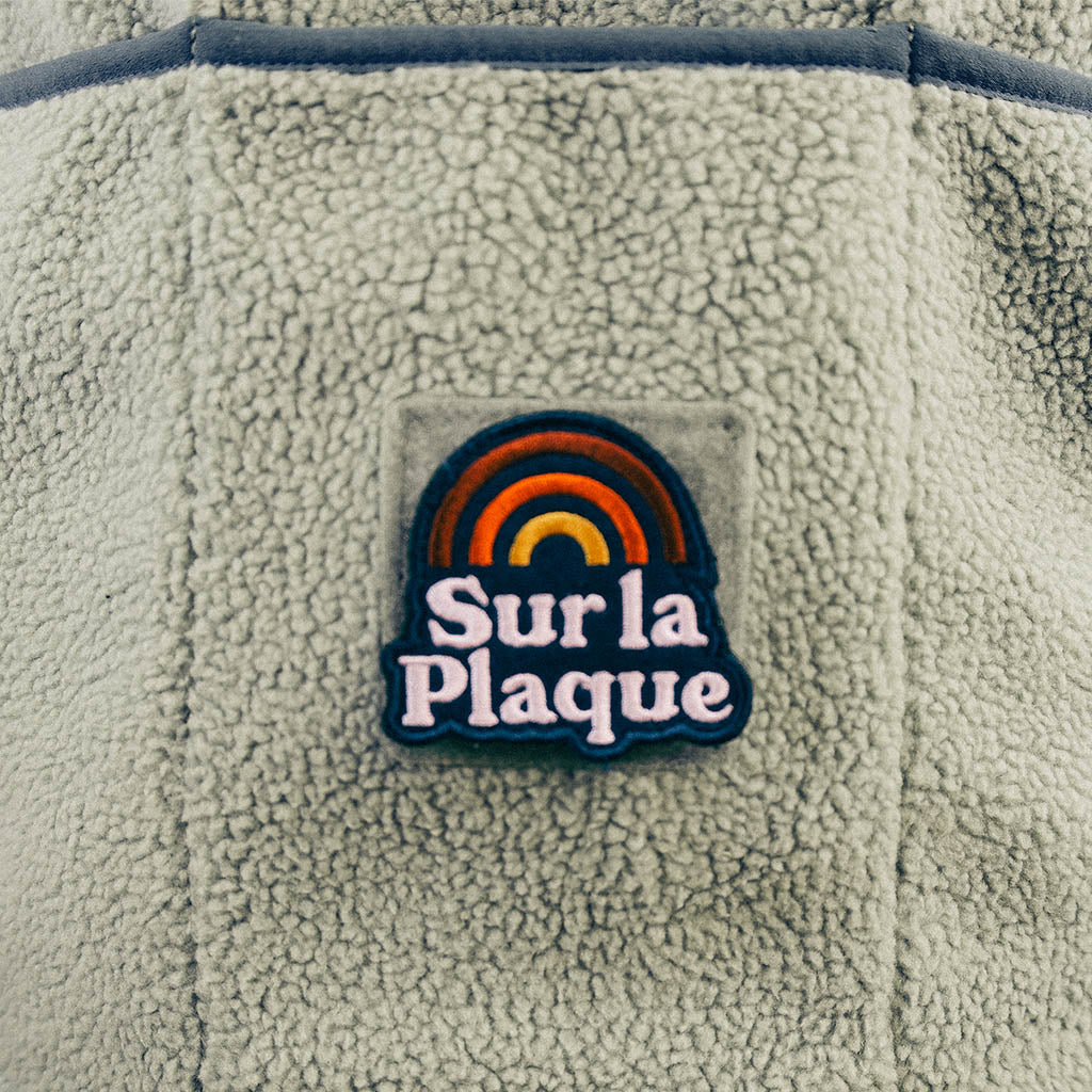 Out There Recycled Sherpa Fleece Gilet (Forest/Pistachio)