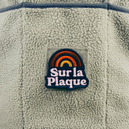 Out There Recycled Sherpa Fleece Gilet (Forest/Pistachio)