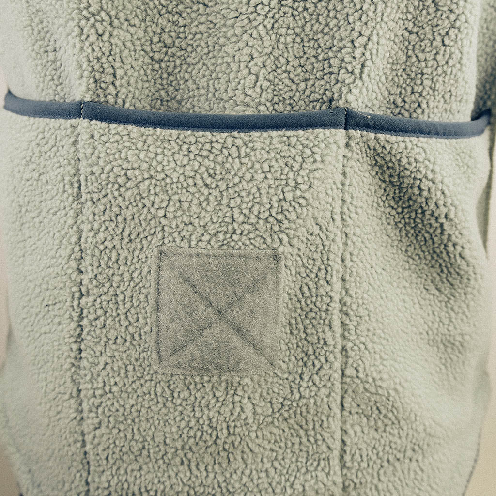 Out There Recycled Sherpa Fleece Gilet (Forest/Pistachio)