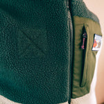 Out There Recycled Sherpa Fleece Gilet (Forest/Pistachio)