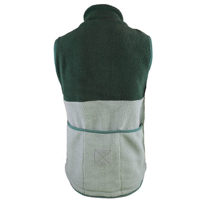Out There Recycled Sherpa Fleece Gilet (Forest/Pistachio)