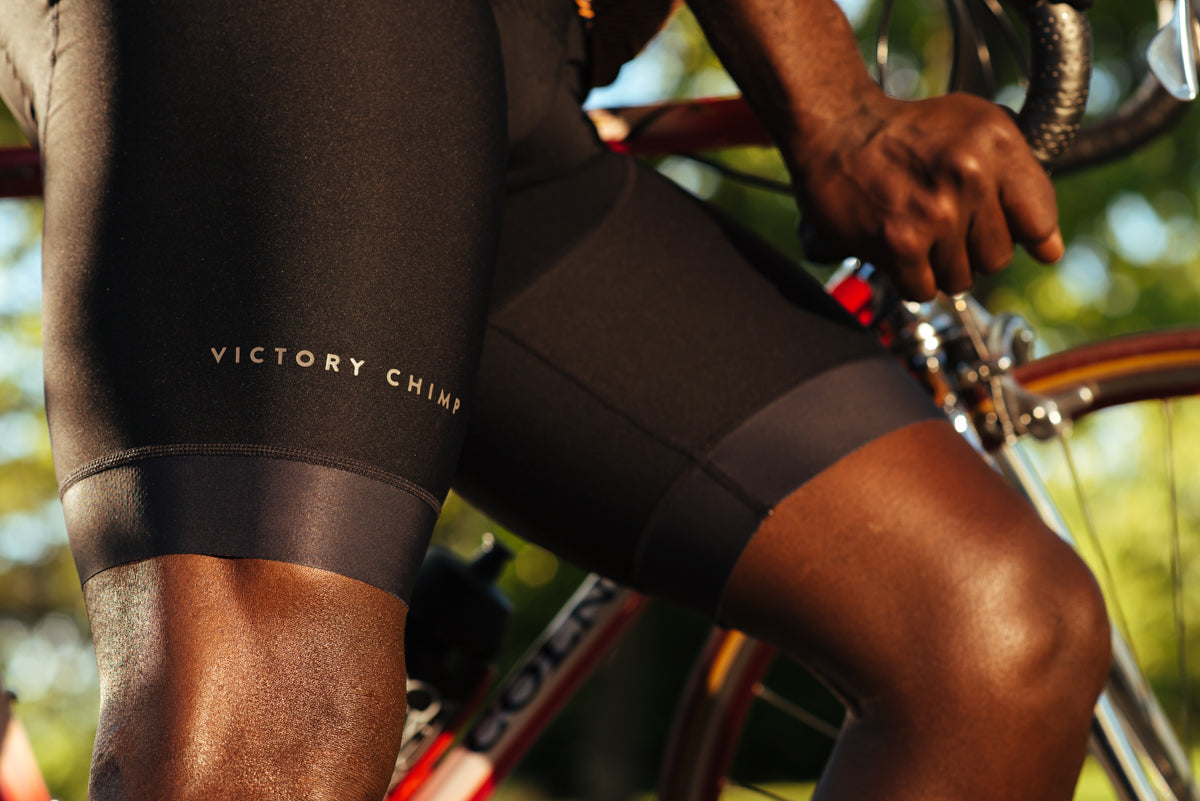 Signature Bib Shorts (Black) | Cycling Shorts Men | Victory Chimp