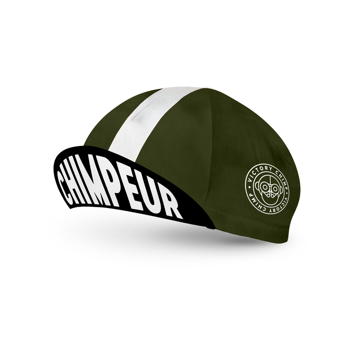 Signature Chimpeur Cotton Cycling Cap (Olive Green)