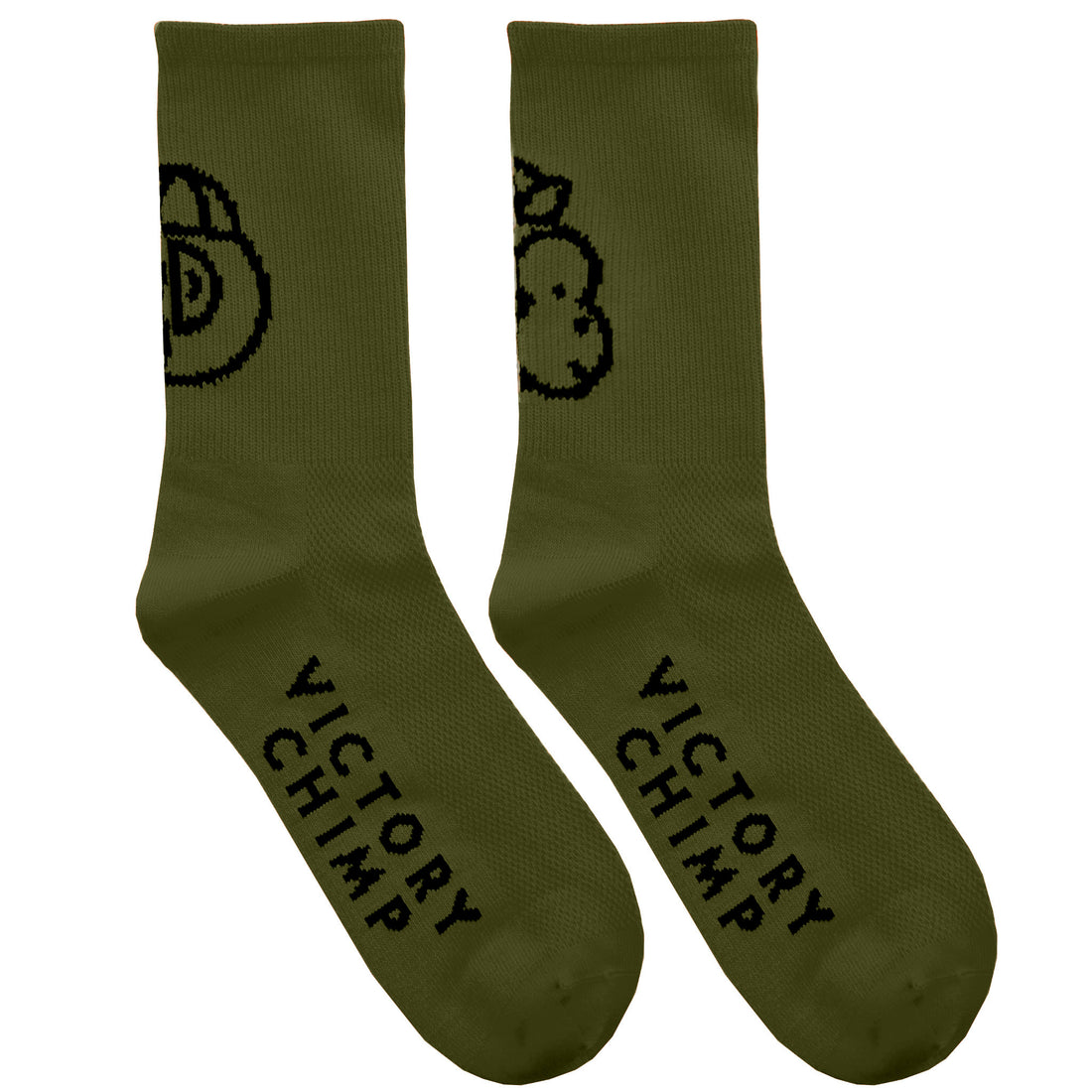 Signature Chimpeur High Top Socks (Olive Green)