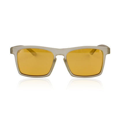 A.P.E. Optics Claro Sunglasses (Matte Snow w/ Bronze + Silver Mirror Lens)