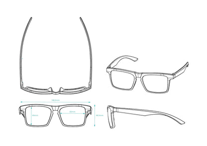 A.P.E. Optics Claro Sunglasses (Matte Crystal Tortoiseshell w/ Bronze Lens)