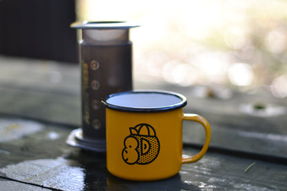 Victory Chimp Coffee + Enamel Mug Bundle (Gravel Grinder Blend) - Victory Chimp