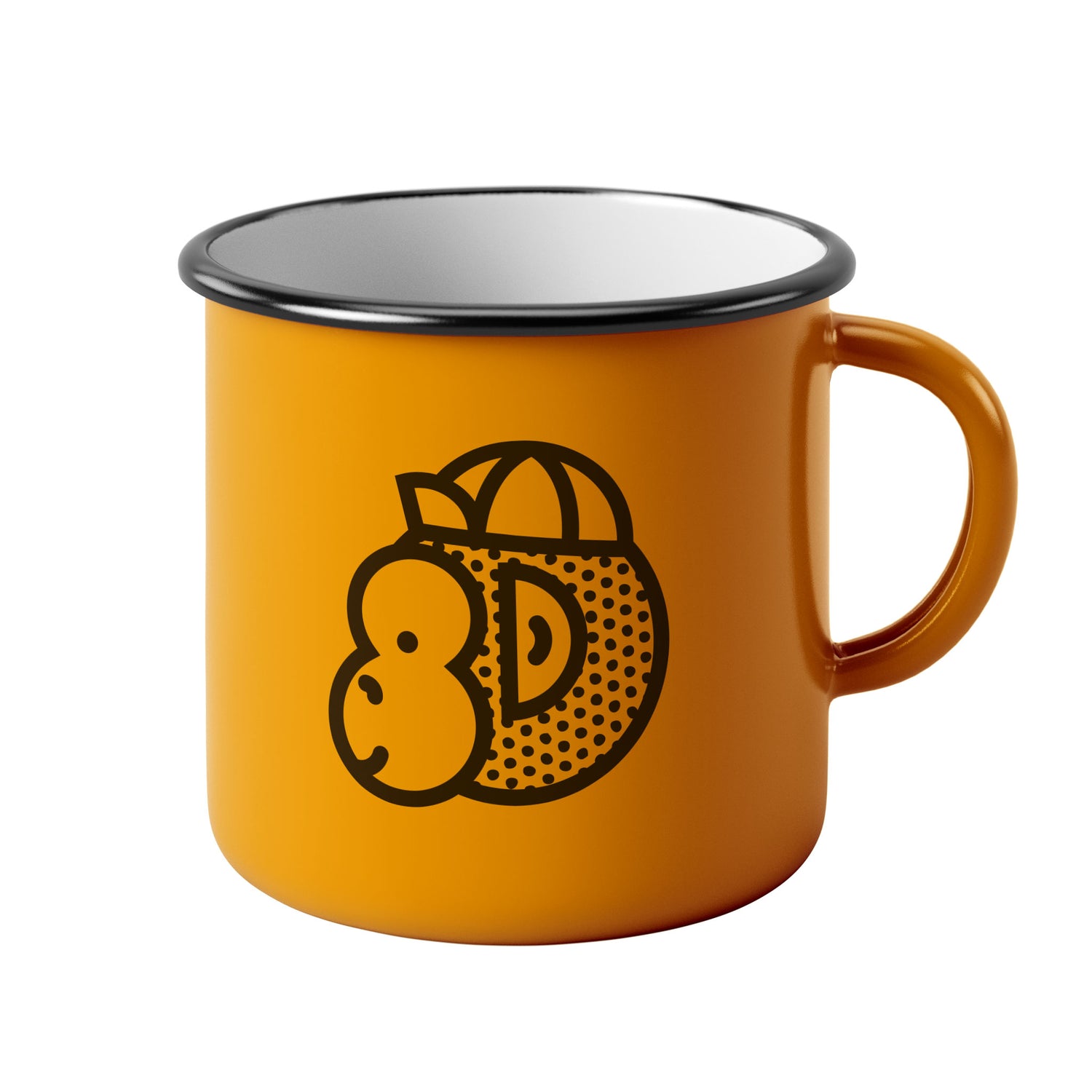 Victory Chimp Enamel Mug (Yellow) - Victory Chimp