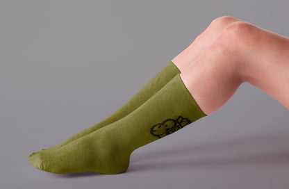Chimpeur Merino Wool Winter Socks (Olive Green)