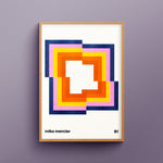 Maillots Moderne Series: Miko Mercier '81 Cycling Art Print