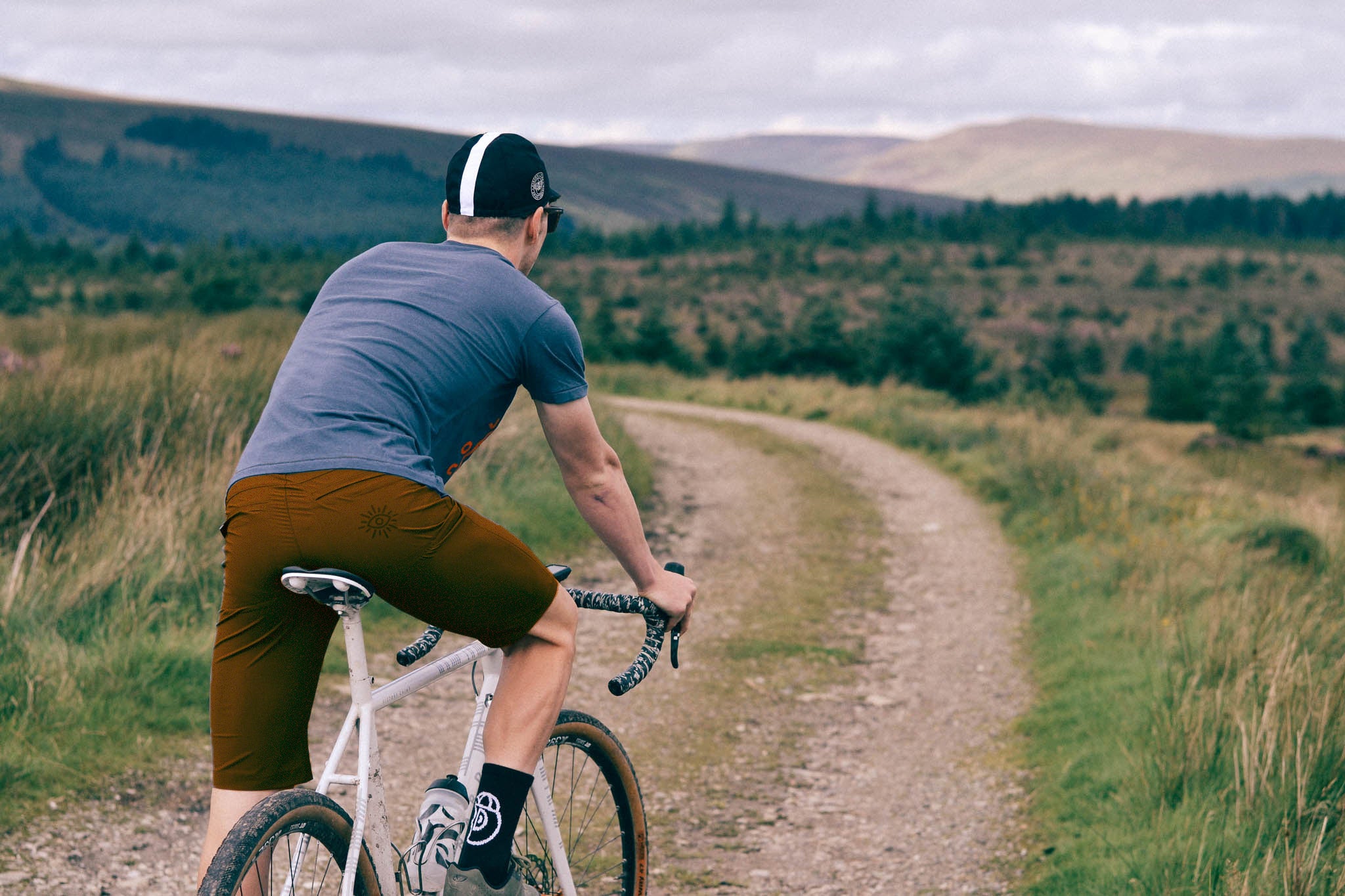 Out There Unisex Gravel Cycling Shorts V2 (Rust)